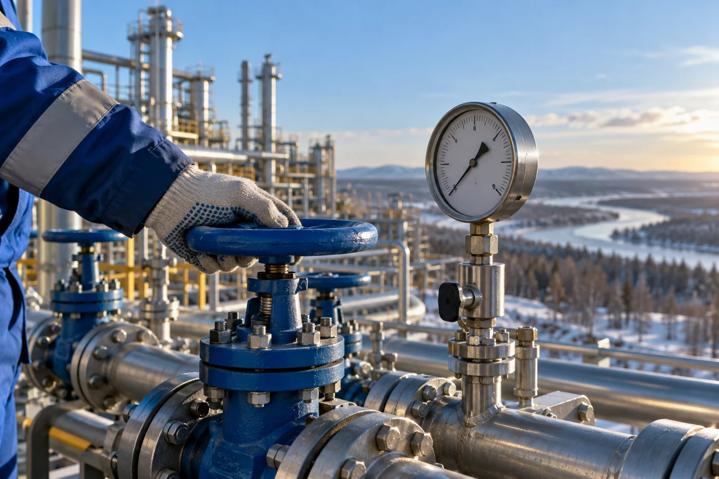 Газпром начал пусконаладку пятой линии Амурского ГПЗ